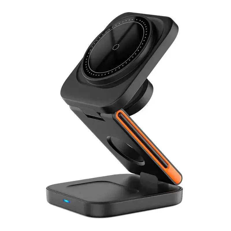 3 in 1 Foldable Charging Station Fast Magnetic Wireless Charger Stand for iPhone 17 16 15 14 13 12 Apple Watch 8 7 6 Airpods Pro Klick & Snap