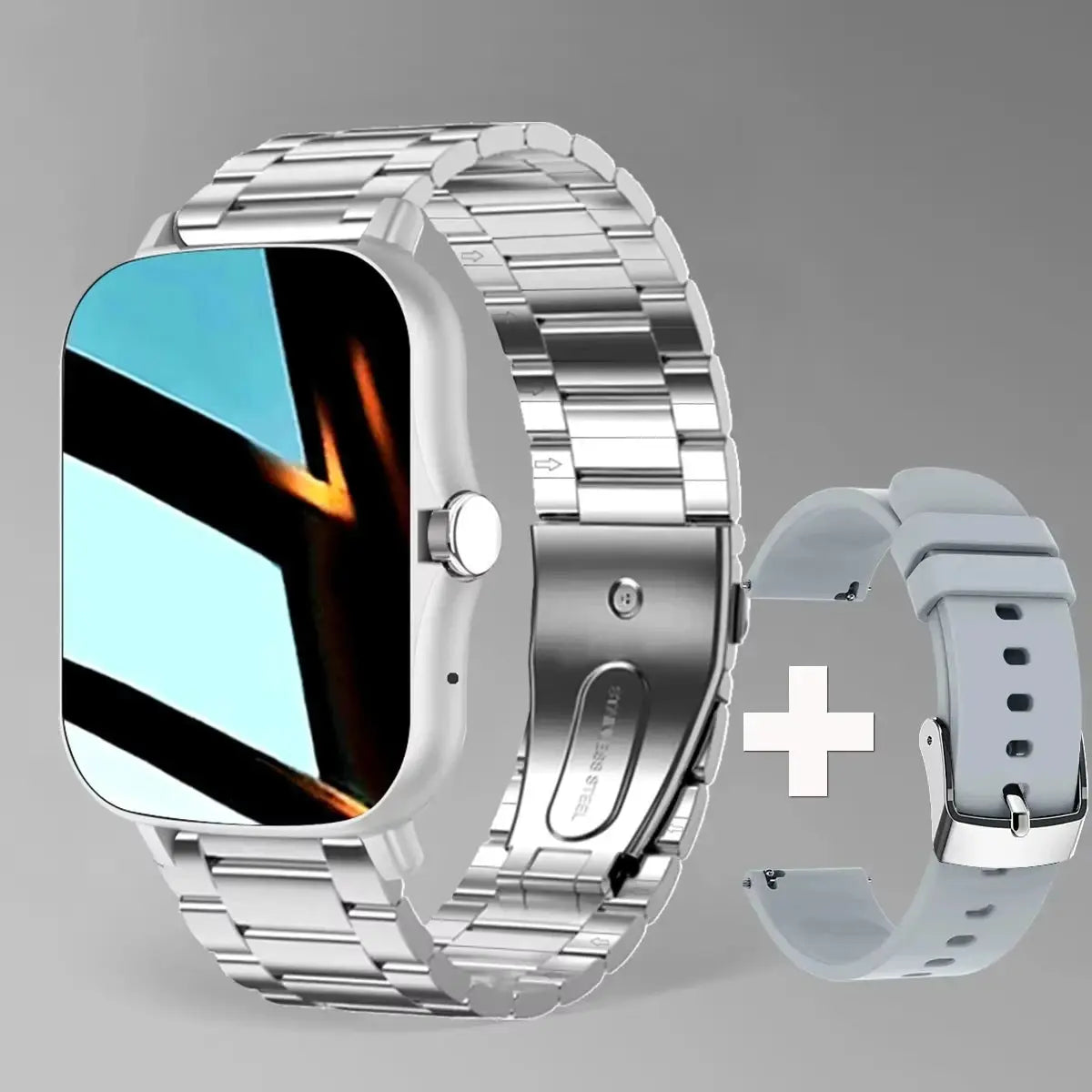 LAXASFIT 2025 New Smart Watch for Men Women Gift Full Touch Screen Sports Fitness Watch Bluetooth Call Digital Smartwatch Klick & Snap