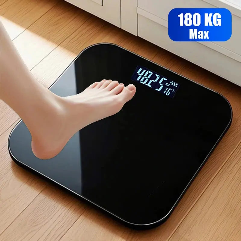 Digital weight scale, high-precision bathroom scale, digital display function, weight scale, bathroom scale, body scale Klick & Snap
