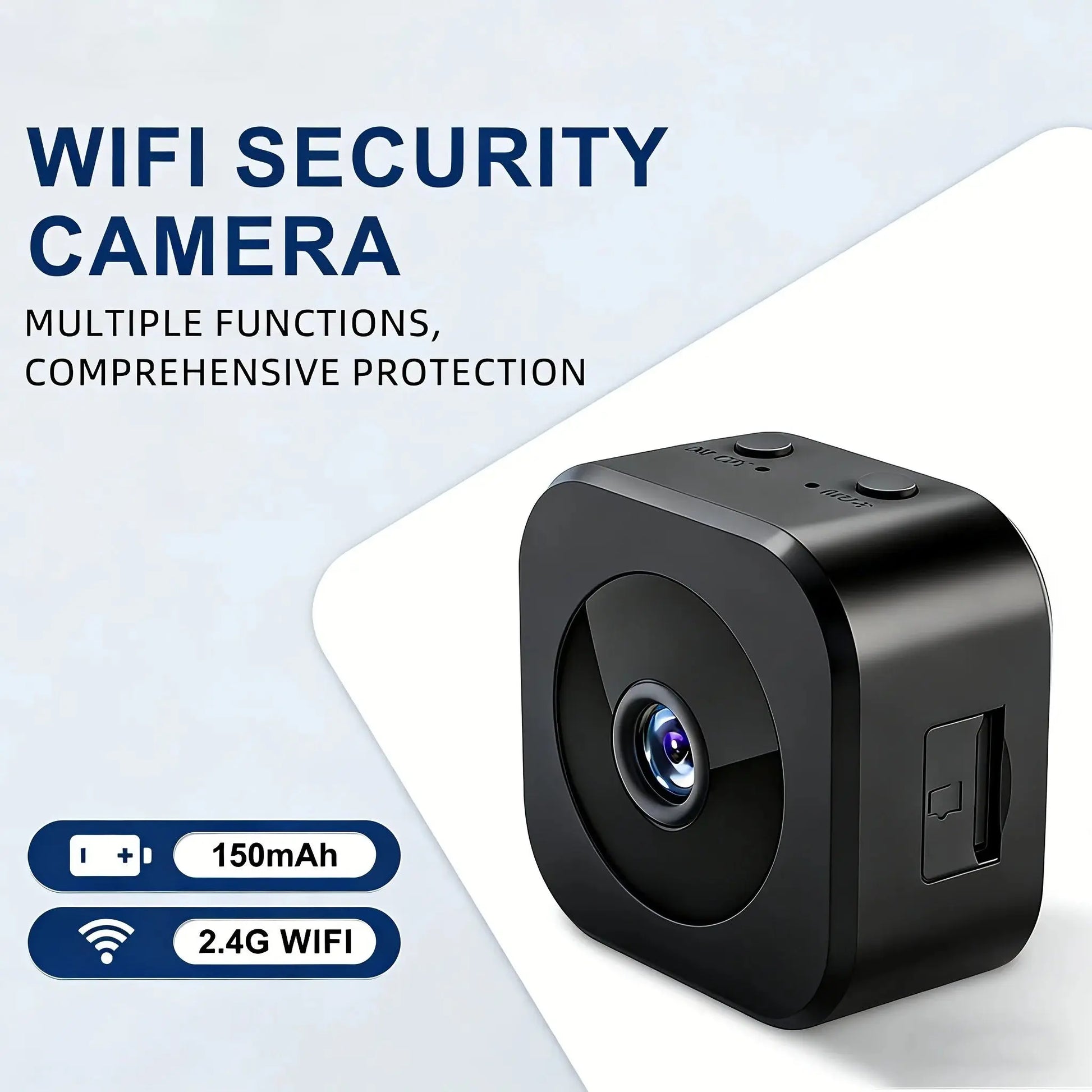 Mini HD Wifi Smart Monitor Surveillance Camera Video Voice DV Recorder Indoor Covert Wireless Security Camera Small Nanny Cam Klick & Snap