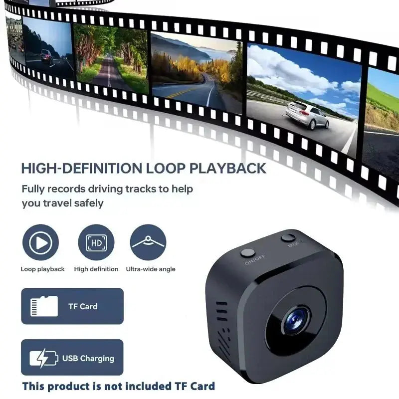 New Mini 6K WiFi Security Camera Full HD Surveillance Cam Two-way Audio Motion Detection Infrared Night Vision Home Monitor Klick & Snap
