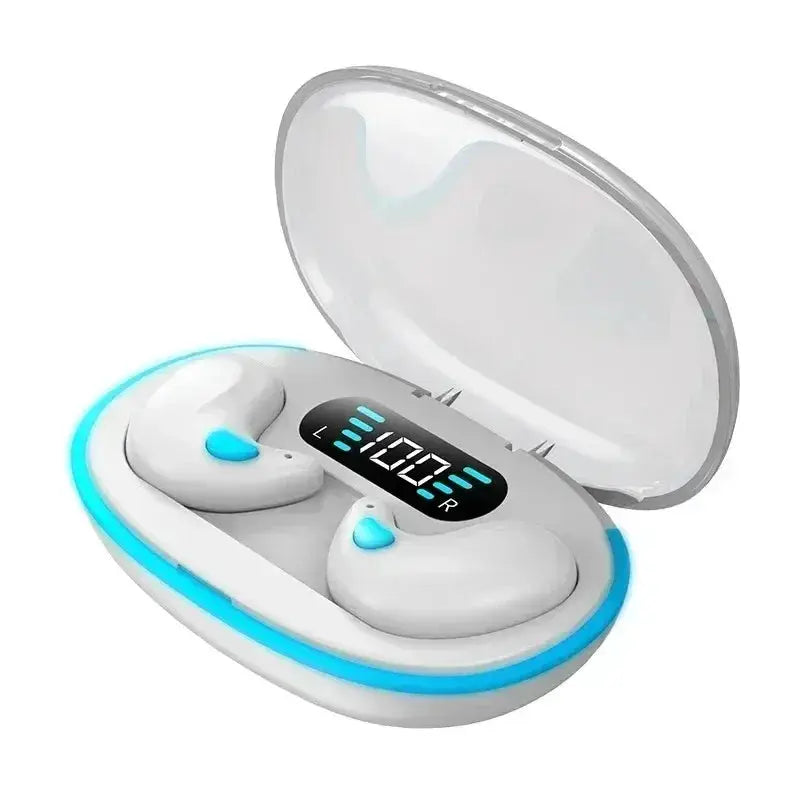 Sleeping Earbuds Wireless Mini Headphones For Work TWS Bluetooth Earphone Stereo Hidden Headsets with Mic HD Call Waterproof X55 Klick & Snap