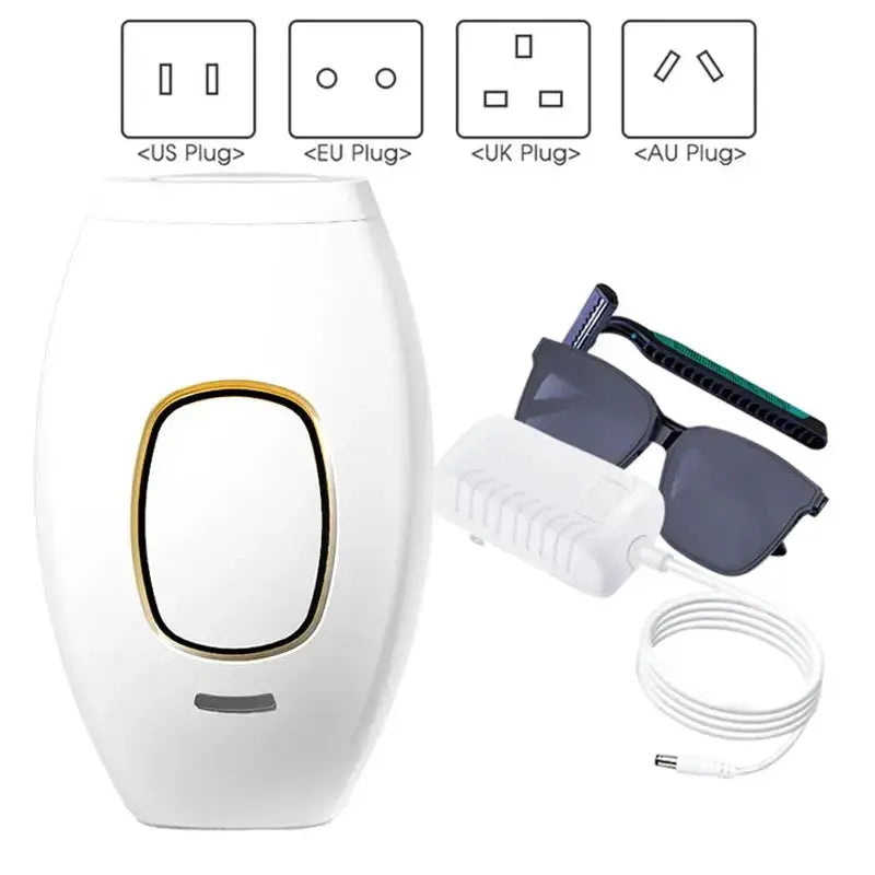 HOMEFISH Body Bikini IPL 500,000 Flash Depilator Pulses Permanent Laser Epilator Painless For Women Hair Removal Home Use Klick & Snap