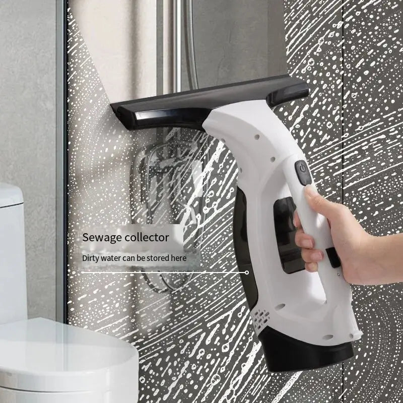 Multifunctional Electric Cordless Window Cleaner Machine White Cordless Rechargeable Automatic Portable Glass Cleaner Tools Klick & Snap
