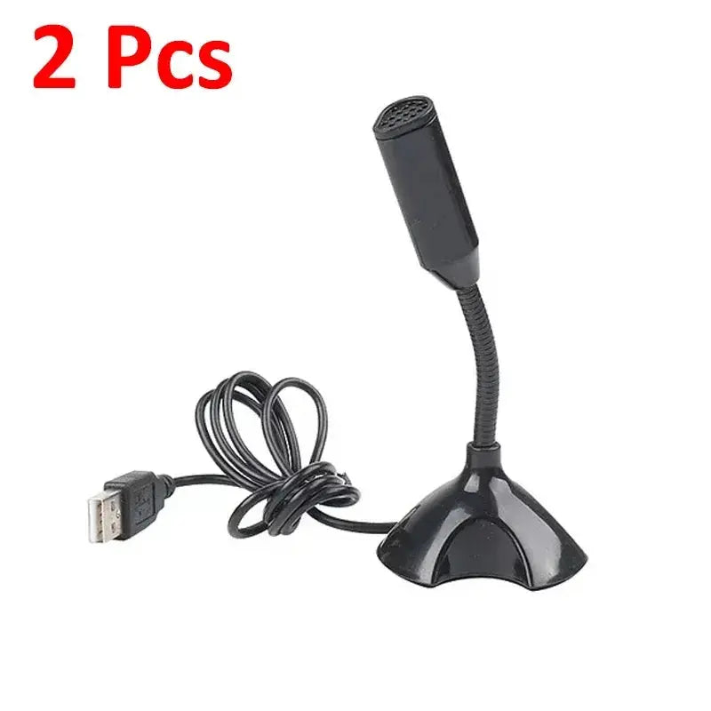 USB Microphone For Laptop And Computers Adjustable Studio Singing Gaming Streaming Mikrofon Stand Mic With Holder Desktop Klick & Snap