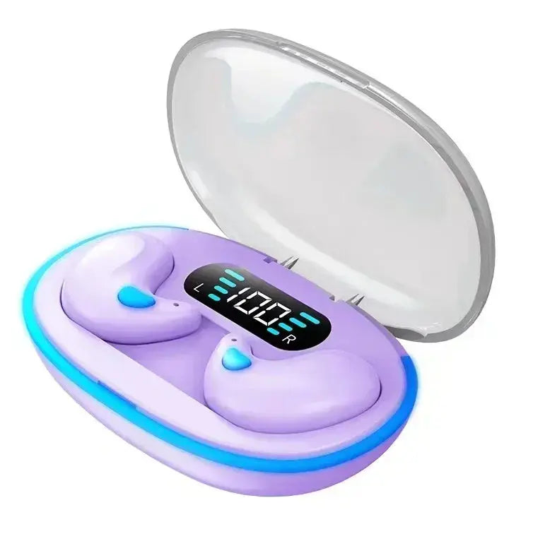 Sleeping Earbuds Wireless Mini Headphones For Work TWS Bluetooth Earphone Stereo Hidden Headsets with Mic HD Call Waterproof X55 Klick & Snap