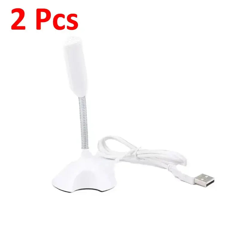 USB Microphone For Laptop And Computers Adjustable Studio Singing Gaming Streaming Mikrofon Stand Mic With Holder Desktop Klick & Snap