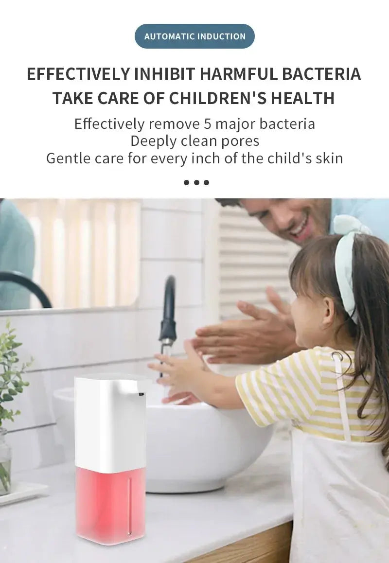 Automatic Foaming Soap Dispenser Touchless Induction Hand Washer Smart Soap Dispenser for Home Hotel Bathroom Klick & Snap