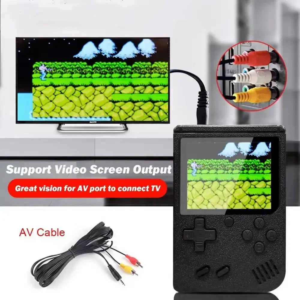 Retro Classic Handheld Game Console 400 Games Rechargeable Portable Mini Game Player Support TV Connection Kids Birthday Gift Klick & Snap
