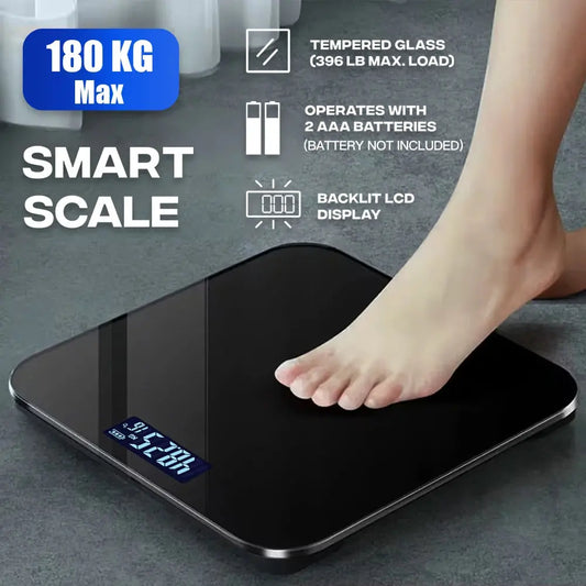 Digital weight scale, high-precision bathroom scale, digital display function, weight scale, bathroom scale, body scale Klick & Snap