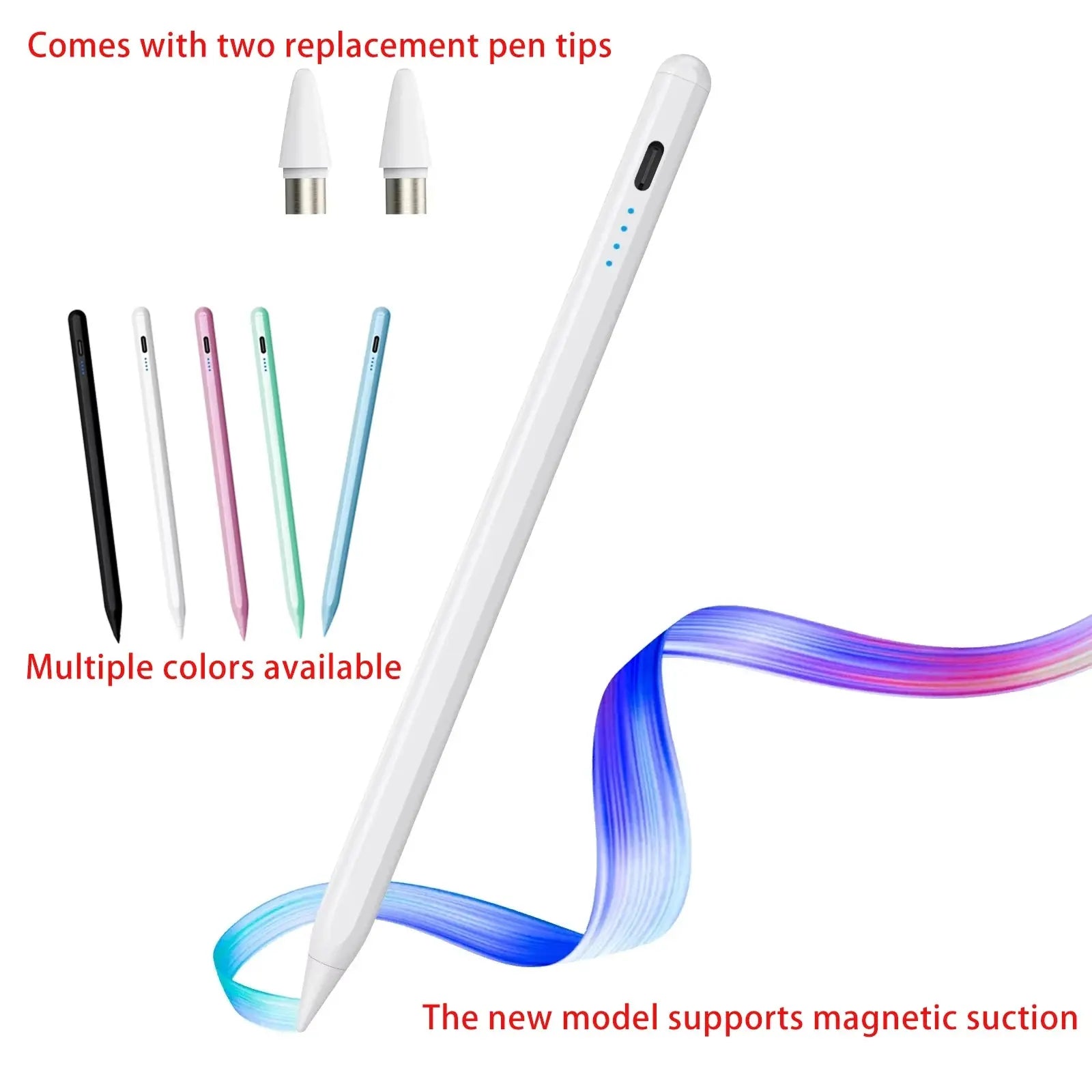 NEW Universal Stylus Pen For Android IOS Capacitive Screen Touch Pen For iPad Apple Pencil For Huawei Xiaomi Samsung Tablet Pen Klick & Snap