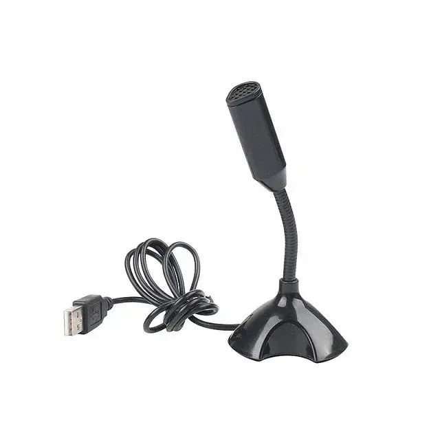 USB Microphone For Laptop And Computers Adjustable Studio Singing Gaming Streaming Mikrofon Stand Mic With Holder Desktop Klick & Snap
