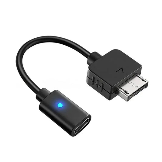 USB C Cable for 1000 Controller Charging Adapter Type C LED Convert Cord for PS Vita 1000 Console Power Wire Klick & Snap