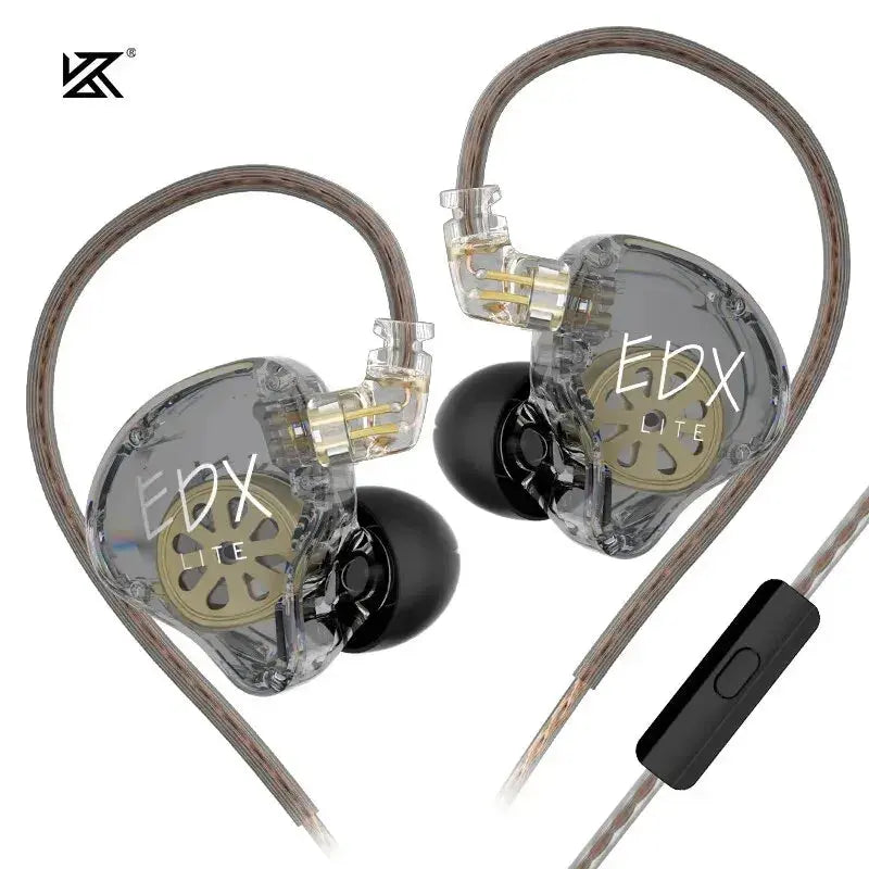 KZ EDX Lite HIFI Bass Earphones Stereo Music Earbuds In Ear Monitor Stage Live Headphones Gaming Sports Headset Klick & Snap