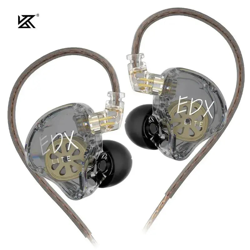 KZ EDX Lite HIFI Bass Earphones Stereo Music Earbuds In Ear Monitor Stage Live Headphones Gaming Sports Headset Klick & Snap