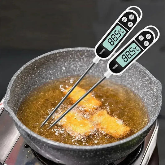 Food Thermometer TP300 Digital Kitchen Water Oil Thermometer for Meat Cooking Food Probe BBQ Electronic Oven Kitchen Tools Klick & Snap