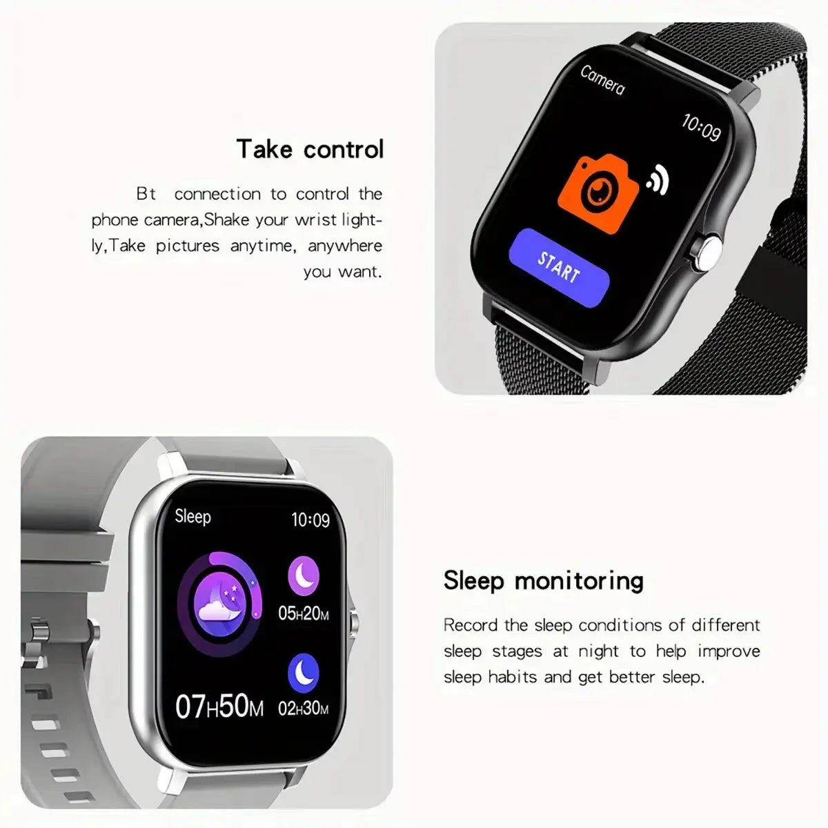 LAXASFIT 2025 New Smart Watch for Men Women Gift Full Touch Screen Sports Fitness Watch Bluetooth Call Digital Smartwatch Klick & Snap