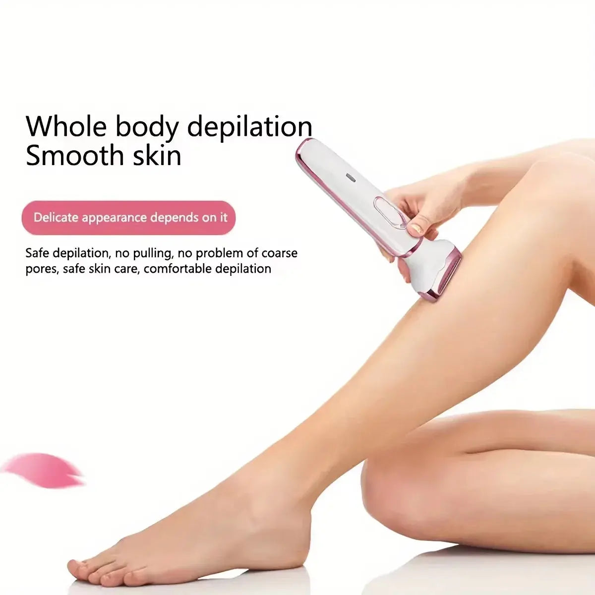 HOMEFISH 4 In 1 Electric Lady Shaver Body Hair Removal Epilator Painless Cordless Trimmer Razor, Gifts For Women Klick & Snap