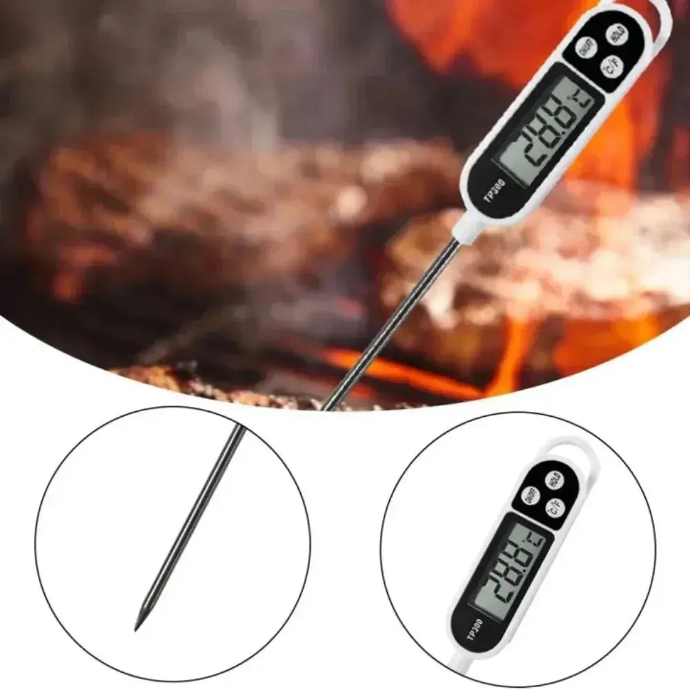 Food Thermometer TP300 Digital Kitchen Water Oil Thermometer for Meat Cooking Food Probe BBQ Electronic Oven Kitchen Tools Klick & Snap