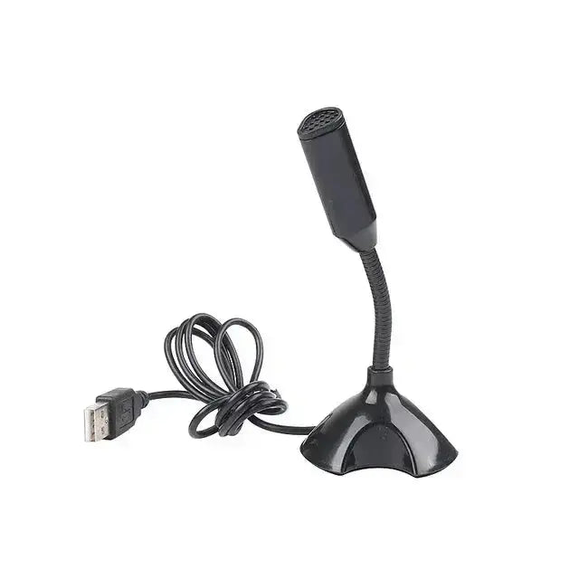 USB Microphone For Laptop And Computers Adjustable Studio Singing Gaming Streaming Mikrofon Stand Mic With Holder Desktop Klick & Snap