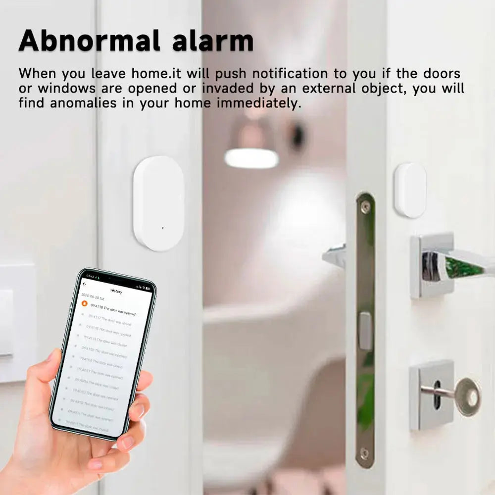 Wireless Zigbee2MQTT 3.0 Door Window Sensor Smart Home Alarm Contact Sensor for Home Security Klick & Snap
