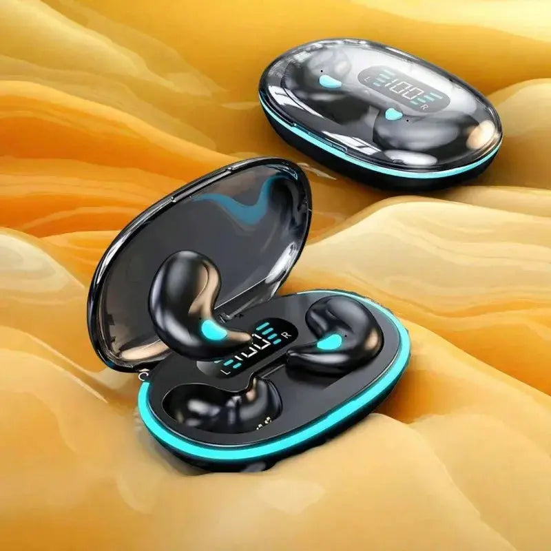 Sleeping Earbuds Wireless Mini Headphones For Work TWS Bluetooth Earphone Stereo Hidden Headsets with Mic HD Call Waterproof X55 Klick & Snap